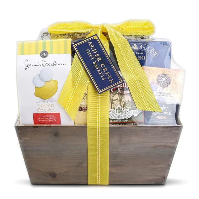 Lemon Breeze Gift Tote [10x6x14, Wood, Manufactured in a facility that also, 734038034515]