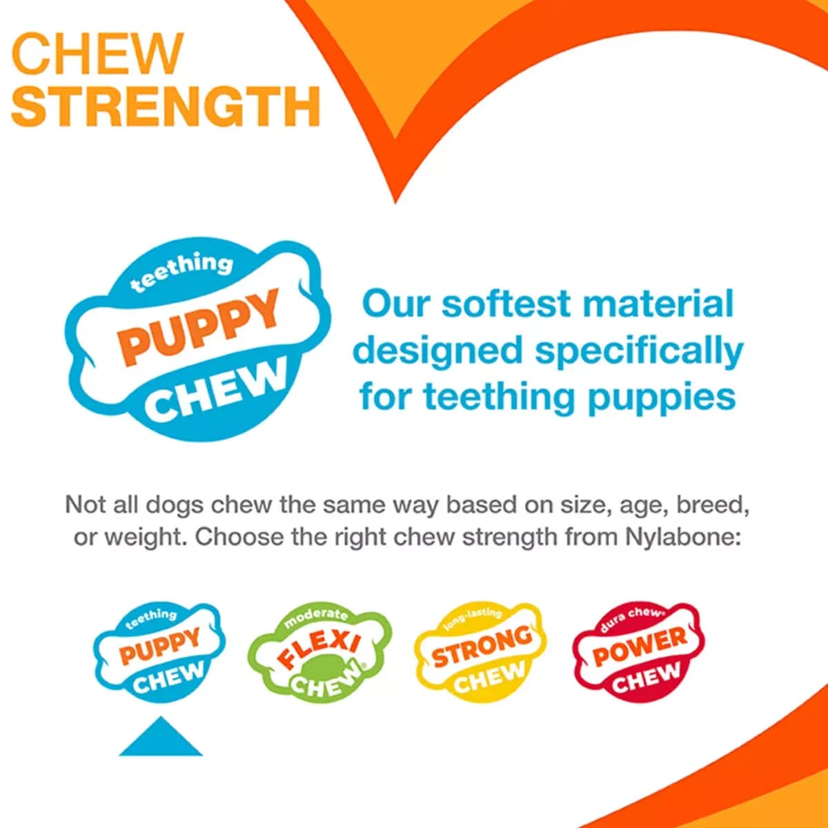 Nylabone® Puppy Teething Freezer Chew Dog Toy, Peanut Butter Flavor [Includes 1 Toy, Intended For Small/Regular - Up to 25 lb dog, Activity Chew, Flavor Peanut Butter Flavor]