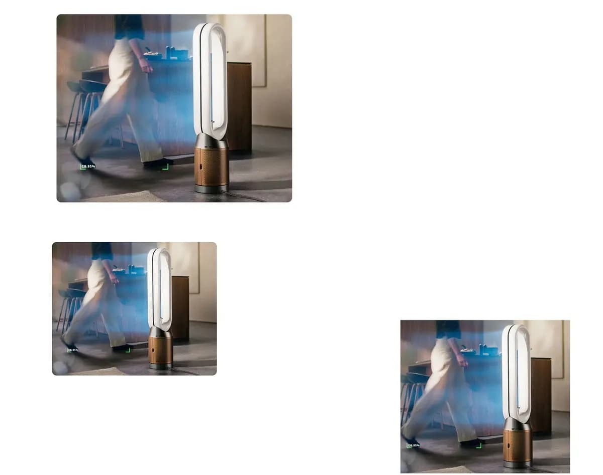 Dyson Find+Follow™ Purifier Cool PC3 [61.5 dBA, 50 dBA, 350 degrees]
