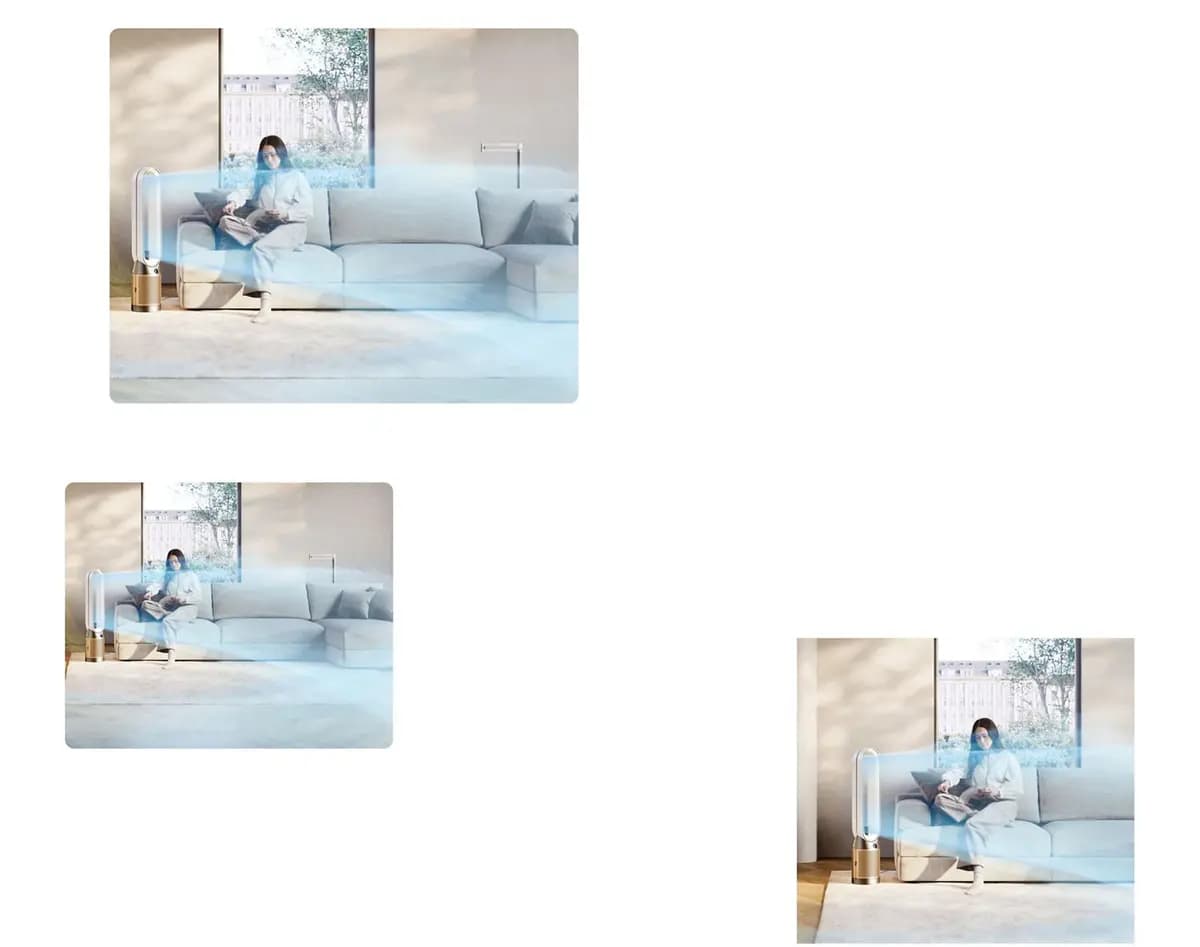 Dyson Find+Follow™ Purifier Cool PC3 [61.5 dBA, 50 dBA, 350 degrees]