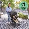 Ingenuity 3D Lite Jewel Compact Lightweight Stroller - Gray [Dimensions (Overall) 42.91 Inches (H) x 20.87 Inches (W) x 36, Weight 16.9 Pounds, Holds up to 50 Pounds, Dimensions (C
