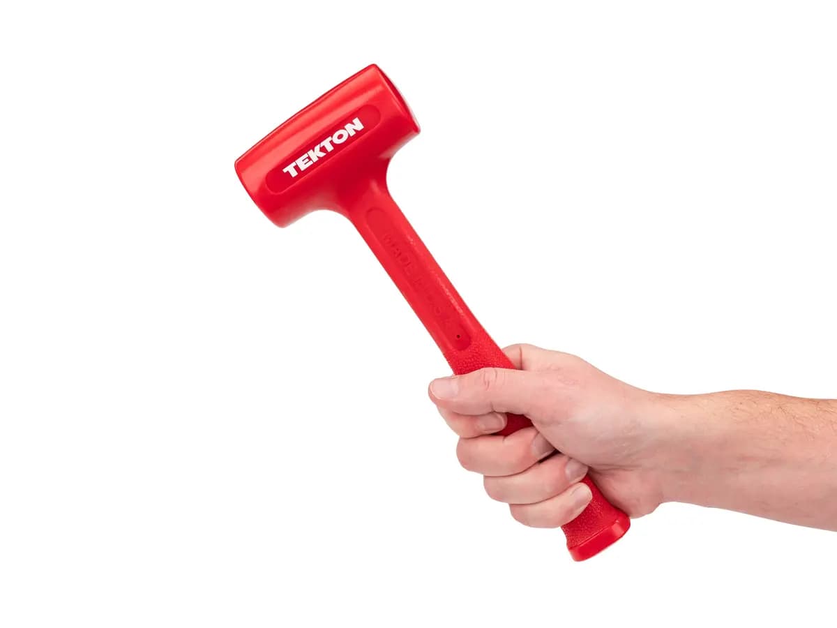 TEKTON 21 oz. Dead Blow Hammer [A. Length (in.) 11.2, B. Width (in.) 3.7, C. Height (in.) 1.7]
