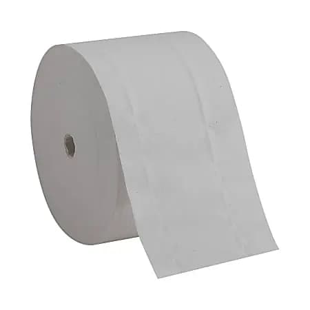 Compact® by GP PRO 2 Ply Coreless Toilet Paper, 4x3.85, 100% Recycled, White, 1500 Sheets, 18 Rolls per Case [color White, size class Standard, number of sheets per roll 1500, Numb