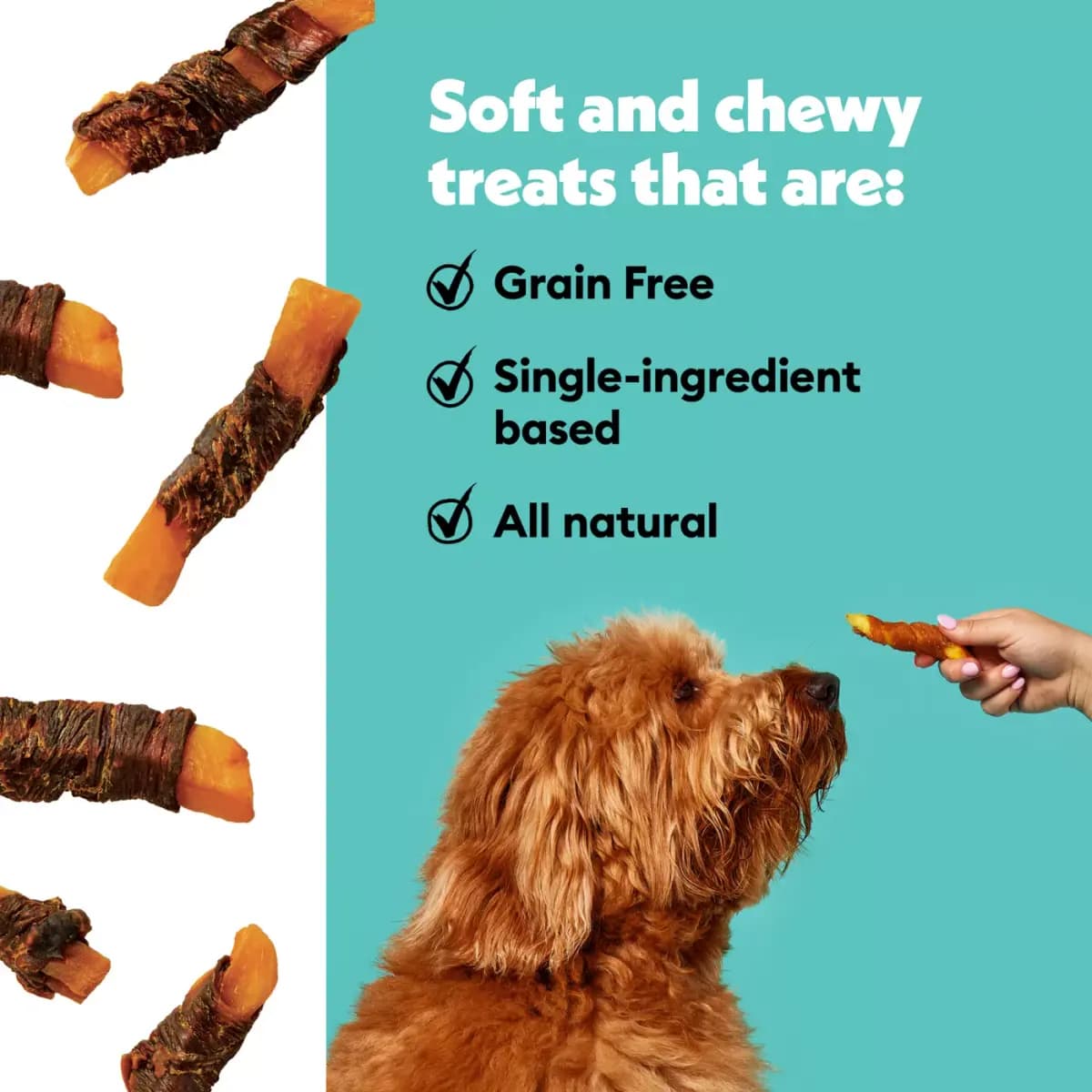 Wiggles & Wags Beef & Sweet Potato Twists Dog Treats 16 OZ [Brand Wiggles & Wags®, Food Type Treat, Product Of Thailand, Intended For Dogs]