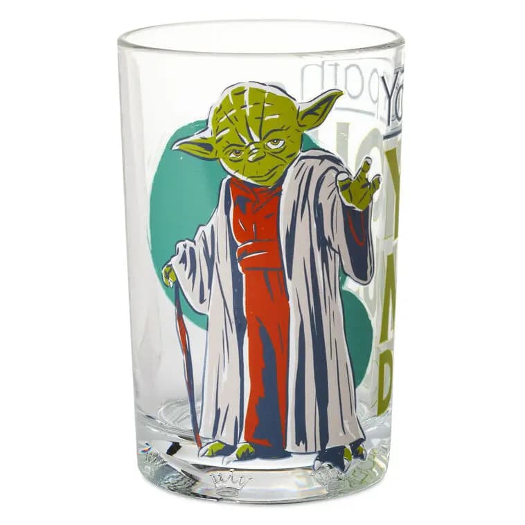 Star Wars™ Yoda™ Collectible Drinking Glass, 13.5 oz. [Message Your path, you must decide., Count 1, Care instructions Top rack dishwasher safe., Item number 1WOW1024]
