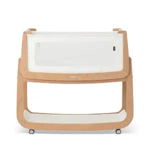 SnuzPod5 Bedside Bassinet Natural [Dimensions (Overall) 37.4 inches (H) x 39.37 inches (W) x 19., Weight 25 pounds, Holds up to 20 pounds, Material Plywood (Frame)]