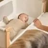 SnuzPod5 Bedside Bassinet Natural [Dimensions (Overall) 37.4 inches (H) x 39.37 inches (W) x 19., Weight 25 pounds, Holds up to 20 pounds, Material Plywood (Frame)]