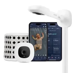 Nanit Pro Smart Baby Monitor & Wall Mount [Dimensions (Overall) 4.2 Inches (H) x 3.3 Inches (W) x 8 Inch, Weight 2.8 Pounds, Suggested Age Adult Use Only, Features Controlled by Sm