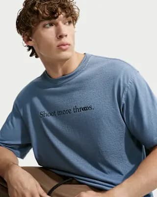 Caitlin Clark Men's Basketball T-Shirt Diffused Blue [100% cotton, Machine wash, XS-3XL]