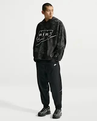 Nike Windrunner Men's Weatherized Pants Black/Black/White [Body/Lining: 100% polyester, Machine wash, XS-3XL]