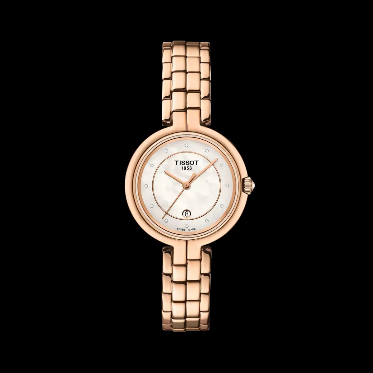 Tissot Flamingo 30mm White mother-of-pearl T0942103311602 [30.00 mm, Quartz three hands, 50 m]