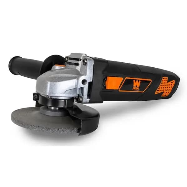 WEN 7 Amp Corded 4-1/2 in. Angle Grinder, 944 [Amperage (A): 7, Arbor Size: 5/8 in, Color Family: Black]