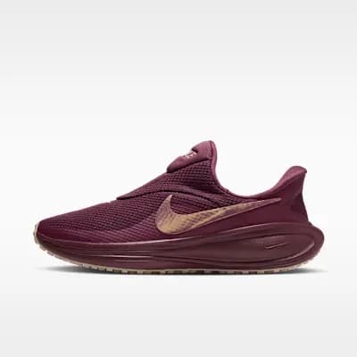 Nike Revolution 8 EasyOn Women's Road Running Shoes Pink Smoke/Orange Pearl/Desert Berry [Pink Smoke/Orange Pearl/Desert Berry, Lace-less design, Skins for durability]