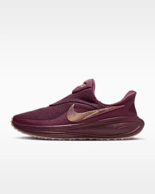 Nike Revolution 8 EasyOn Women's Road Running Shoes Pink Smoke/Orange Pearl/Desert Berry [Pink Smoke/Orange Pearl/Desert Berry, Lace-less design, Skins for durability]