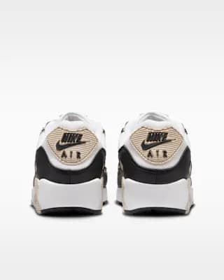 Nike Air Max 90 Women's Shoes White/Sanddrift/Hemp/Black [White/Sanddrift/Hemp/Black, W 5 / M 3.5, W 5.5 / M 4, W 6 / M 4.5, W 6.5 / M 5, W 7 / M, Padded collar]
