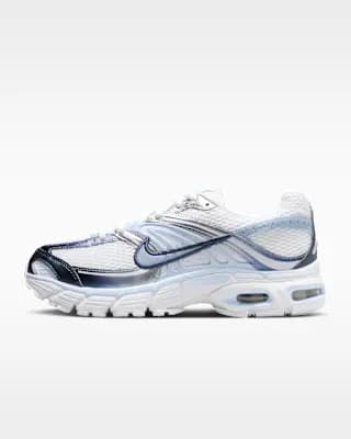 Nike Air Max Moto 2K Women's Shoes White/Metallic Silver/Midnight Navy/Hydrogen Blue [White/Metallic Silver/Midnight Navy/Hydrogen Blue, W 5 / M 3.5, W 5.5 / M 4, W 6 / M 4.5, W 6.