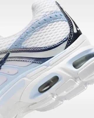 Nike Air Max Moto 2K Women's Shoes White/Metallic Silver/Midnight Navy/Hydrogen Blue [White/Metallic Silver/Midnight Navy/Hydrogen Blue, W 5 / M 3.5, W 5.5 / M 4, W 6 / M 4.5, W 6.