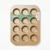 12ct Nonstick Aluminized Steel Muffin Pan Gold - Figmint™ [1.58 Pounds, Nonstick, Aluminized Steel]