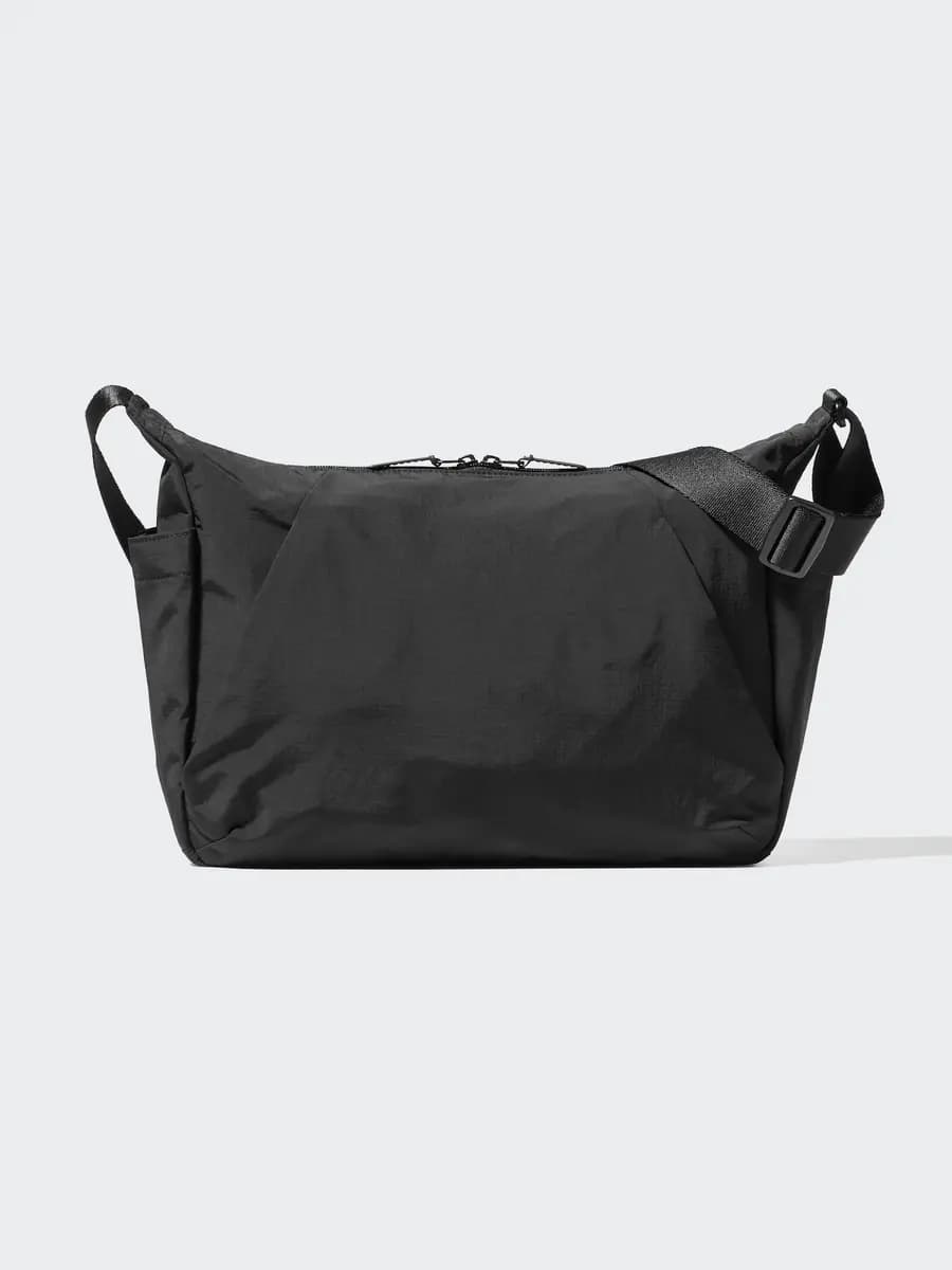 Uniqlo Utility Shoulder Bag Black [Imported, Do not wash, Do not dry clean, BLACK]