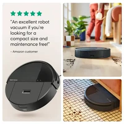 iRobot Roomba 205 DustCompactor Cordless Vacuum U112020 5.8" Cleaning Path Black [5.8 Inches, Battery, 0 Inches]