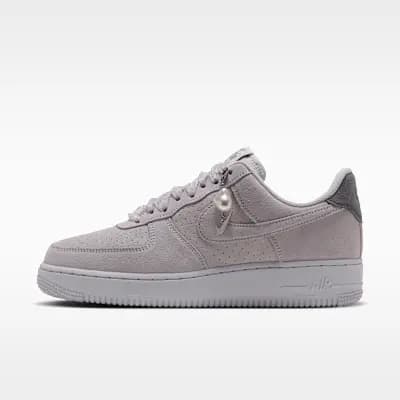Nike Air Force 1 '07 Women's Shoes Vast Grey/Metallic Silver/Pencil Point [Vast Grey/Metallic Silver/Pencil Point, Foam midsole, Rubber outsole]