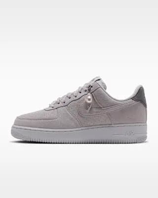 Nike Air Force 1 '07 Women's Shoes Vast Grey/Metallic Silver/Pencil Point [Vast Grey/Metallic Silver/Pencil Point, Foam midsole, Rubber outsole]