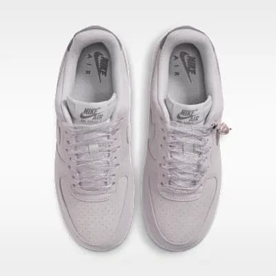 Nike Air Force 1 '07 Women's Shoes Vast Grey/Metallic Silver/Pencil Point [Vast Grey/Metallic Silver/Pencil Point, Foam midsole, Rubber outsole]