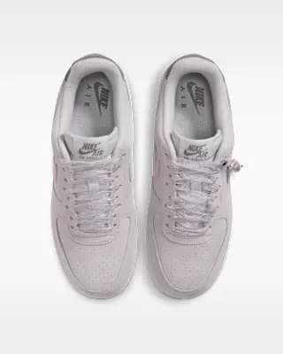 Nike Air Force 1 '07 Women's Shoes Vast Grey/Metallic Silver/Pencil Point [Vast Grey/Metallic Silver/Pencil Point, Foam midsole, Rubber outsole]