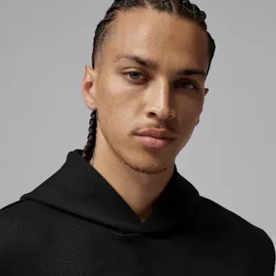 Jordan Sport Hoop Fleece Men's Dri-FIT Sleeveless Pullover Hoodie Black/Clear [Black/Clear, Machine wash, Imported]