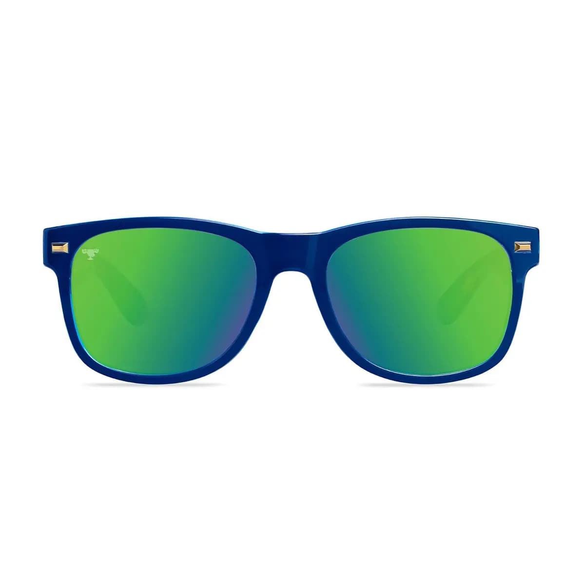 Knockaround National Lampoon's Christmas Vacation Fort Knocks [Blue front frame, Polarized green monochrome lenses, Glossy finish]