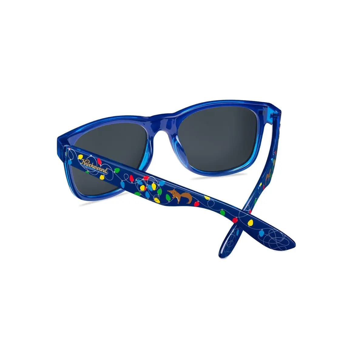 Knockaround National Lampoon's Christmas Vacation Fort Knocks [Blue front frame, Polarized green monochrome lenses, Glossy finish]