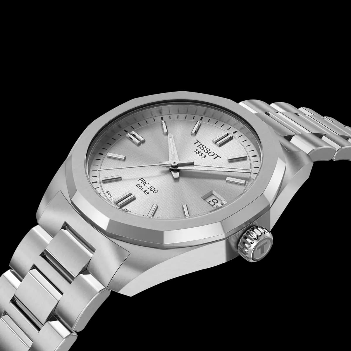Tissot PRC 100 Solar 34mm Silver [34.00 mm, Swiss quartz solar, 100 m]