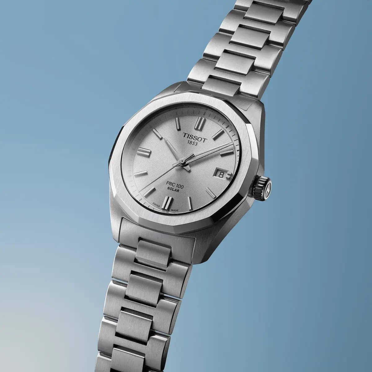 Tissot PRC 100 Solar 34mm Silver [34.00 mm, Swiss quartz solar, 100 m]