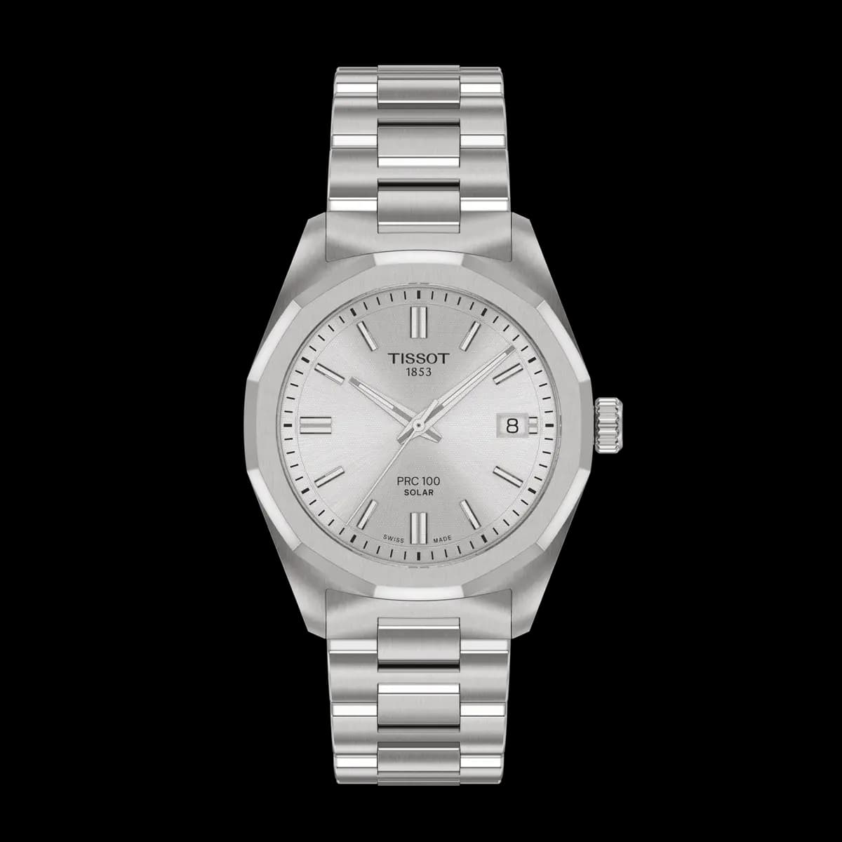 Tissot PRC 100 Solar 34mm Silver [34.00 mm, Swiss quartz solar, 100 m]