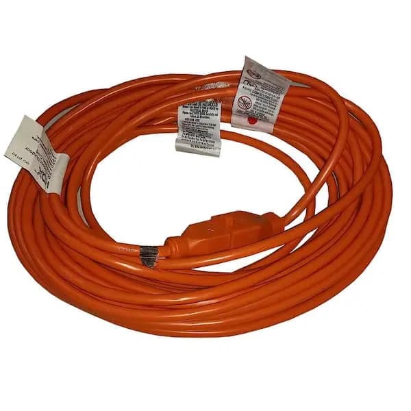 HDX 50 ft. 16/3 Light Duty Indoor/Outdoor Extension Cord, Orange, HD#277-517 [Cord Color: Orange, Cord Length (ft.): 50 ft, Features: No Additional Features]