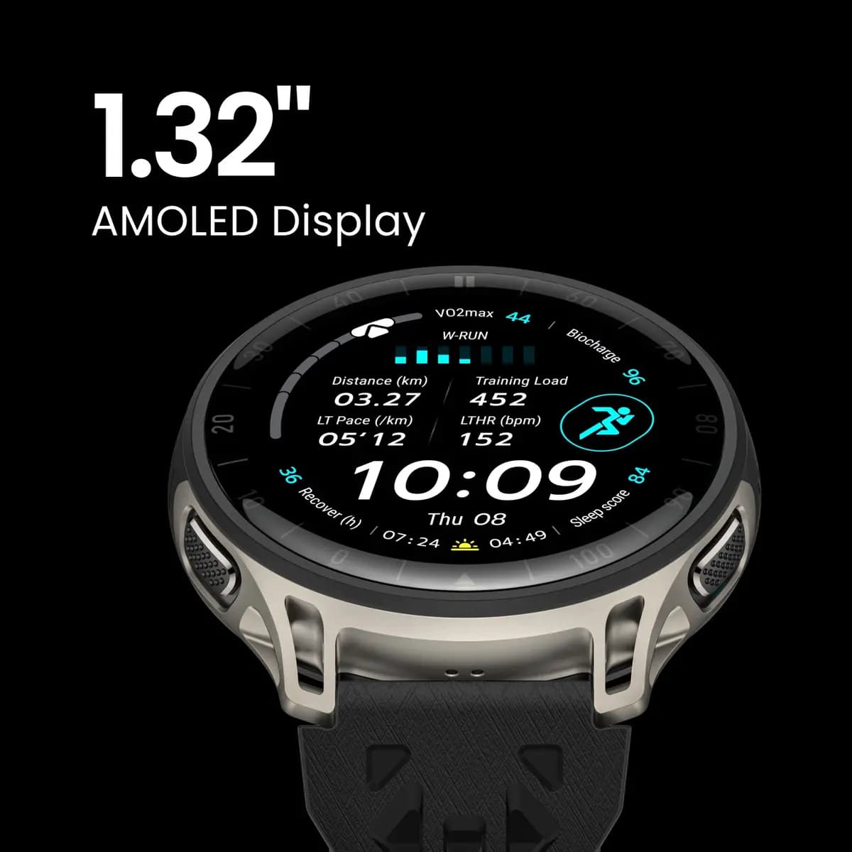 Amazfit Cheetah 2 Pro Runner's [1.32", Up to 20 days, 540 mAh (rated value)]