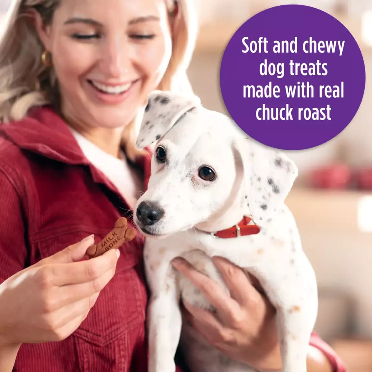 Milk-Bone Soft & Chewy Dog Treats, Made with Real Beef & Filet Mignon [Key Benefits Contains one (1) 25-ounce container of M, Item Number 5116698, Brand Milk-Bone, Food Type Dog Ch