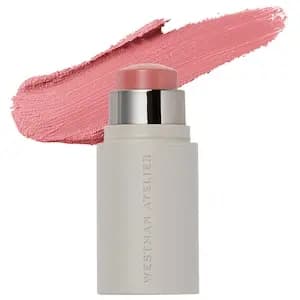 Westman Atelier Mini Petite Baby Cheeks Lip + Cheek Cream Blush Stick Petal [Medium, Natural, Stick]