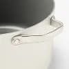 12qt Nonstick Ceramic Coated Aluminum Wide Stock Pot Cream - Figmint™ [12 Inches, 5.25 Pounds, Ceramic Nonstick]