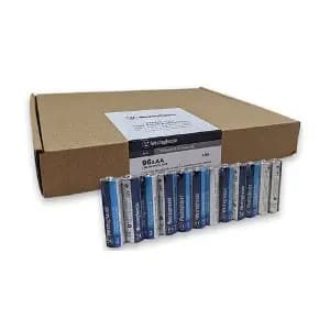 Westinghouse AA Dynamo Alkaline Battery 96-Pack [Weight .05 pounds, Volts 1.5 volts, Rechargeable Single-Use, Package Quantity 96]