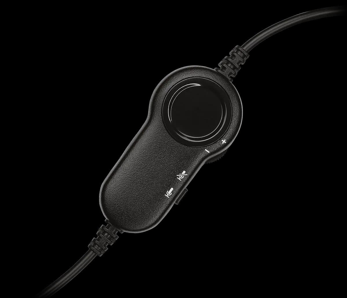 Logitech H151 Stereo Headset - Black [7.87 in (200 mm), 9.65 in (245 mm), 2.56 in (65 mm)]
