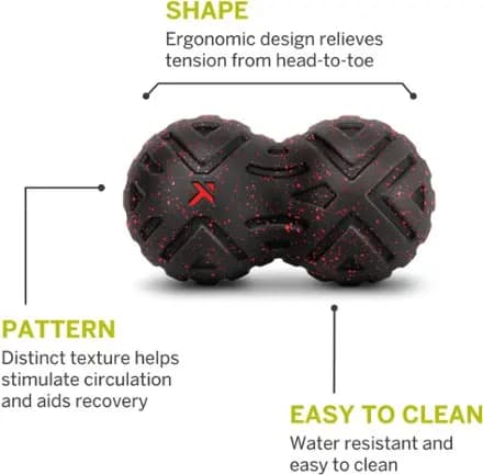 Trigger Point Performance Universal Massage Roller Black/red [Fitness, Closed-cell polyurethane foam, 9 x 8 x 5.3 inches]