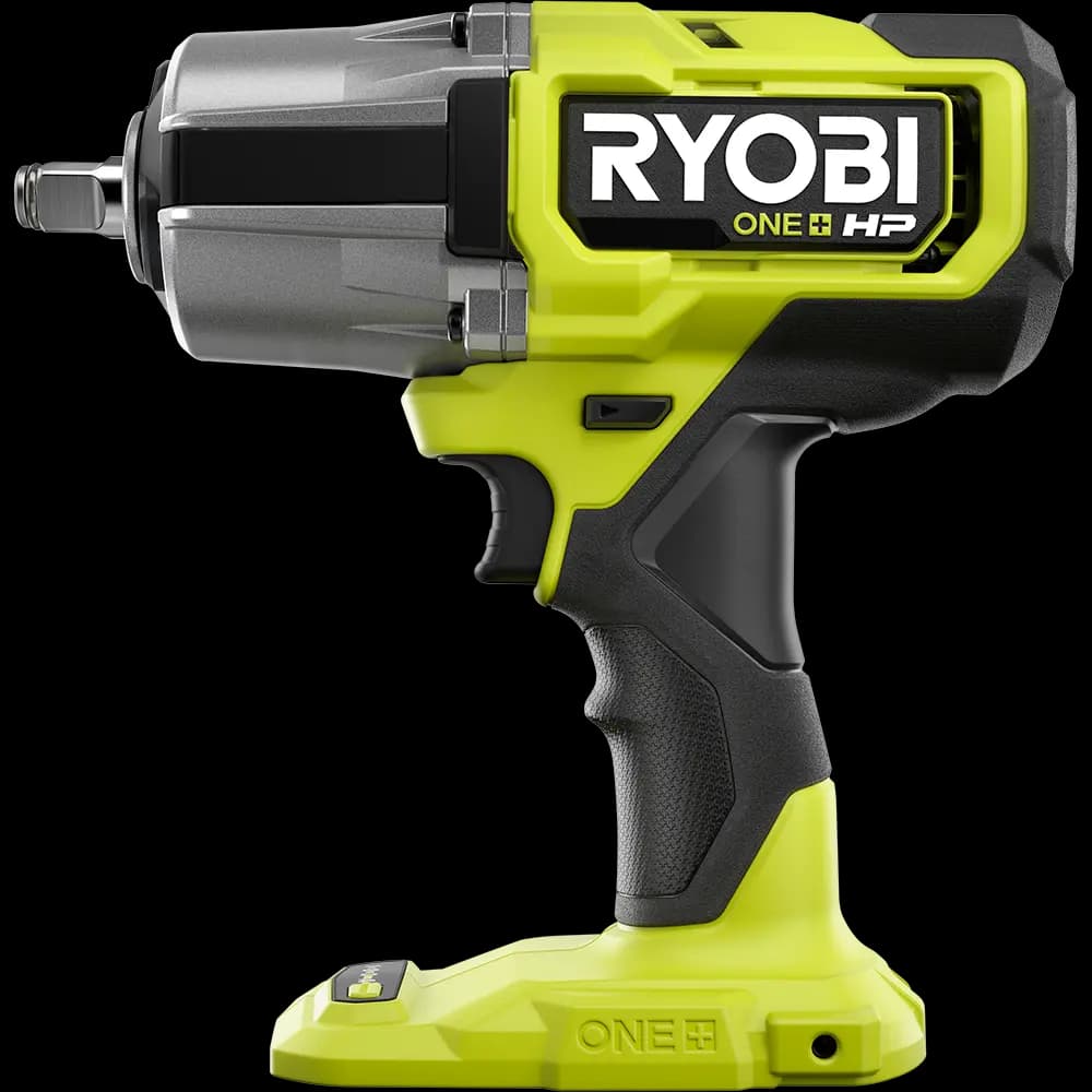 RYOBI 18V ONE+ HP Brushless 4-Mode 1/2" High Torque Impact Wrench Kit [RPM 0-900/0-1,400/0-2,100/0-1,400 (Auto), Anvil 1/2" with Friction Ring, Torque 1,170 ft-lbs. Breakaway, 700 
