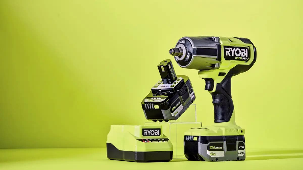 RYOBI 18V ONE+ HP Brushless 4-Mode 1/2" High Torque Impact Wrench Kit [RPM 0-900/0-1,400/0-2,100/0-1,400 (Auto), Anvil 1/2" with Friction Ring, Torque 1,170 ft-lbs. Breakaway, 700 
