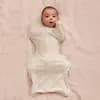 Love to Dream Baby Swaddle Up Sleep Sack - Cotton 1.0 TOG Cap Sleeve Wrap - Oatmeal - S: Two-Way Zipper, Extra Room for Diaper [Sizing Infant, Material 93% Cotton, 7% Elastane, Gar