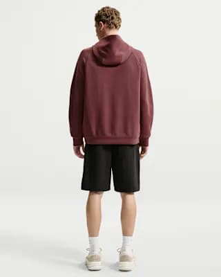 Nike 24.7 ImpossiblySoft Men's Dri-FIT Pullover Hoodie Light Boulder/Black/Burgundy Crush [Body: 51% polyester/25% modal/15% cotton/9% spandex, Machine wash, XS-4XL Tall]
