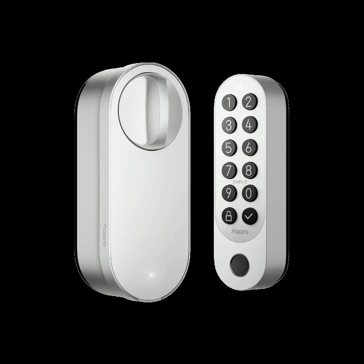 Aqara Smart Lock U200 Silver [1.37 pounds/620g, IPX5, Thread, Bluetooth 5.1, NFC]