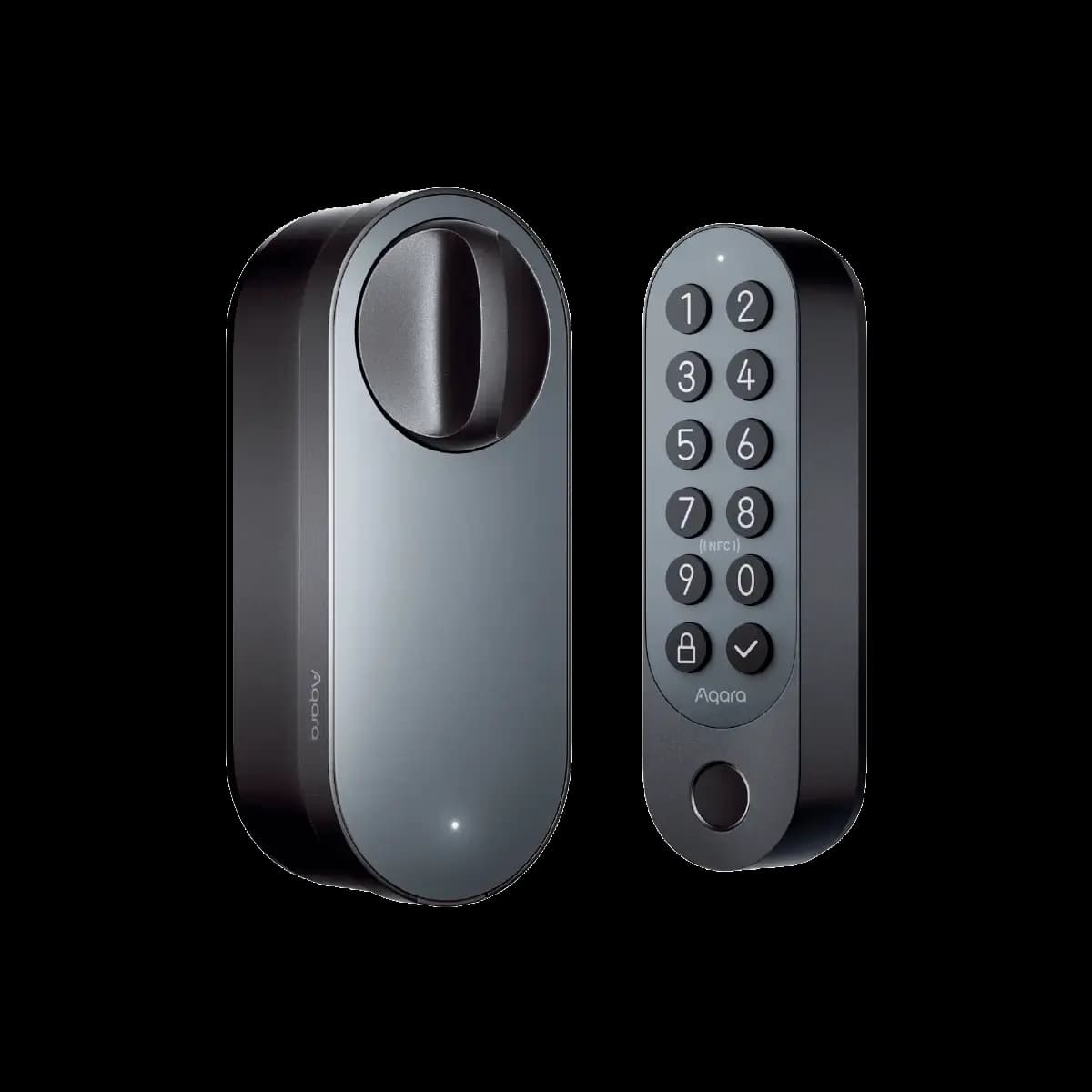 Aqara Smart Lock U200 Silver [1.37 pounds/620g, IPX5, Thread, Bluetooth 5.1, NFC]