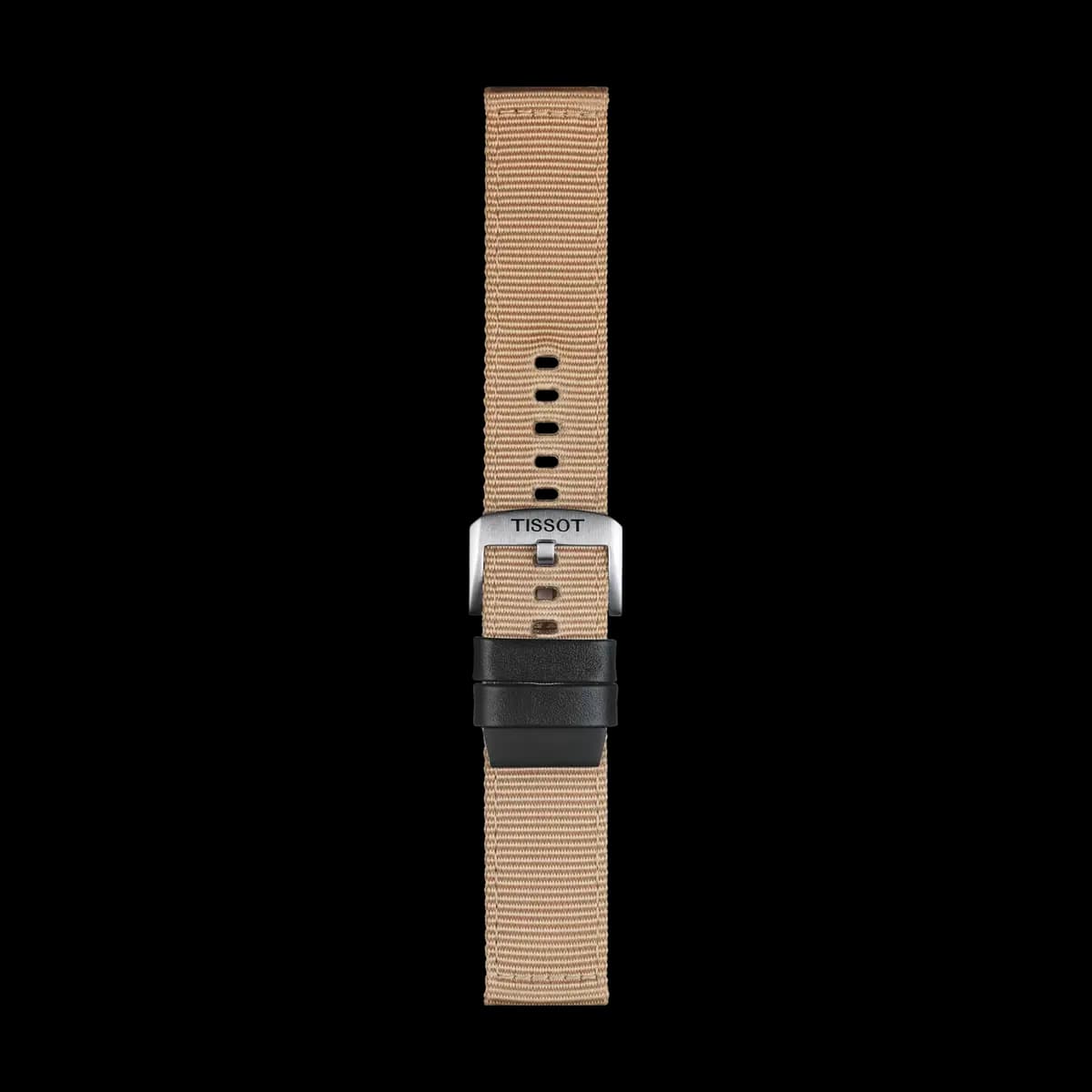 Tissot Official Beige Fabric Strap Lugs 22 mm [Textile, Brown, 22.00]
