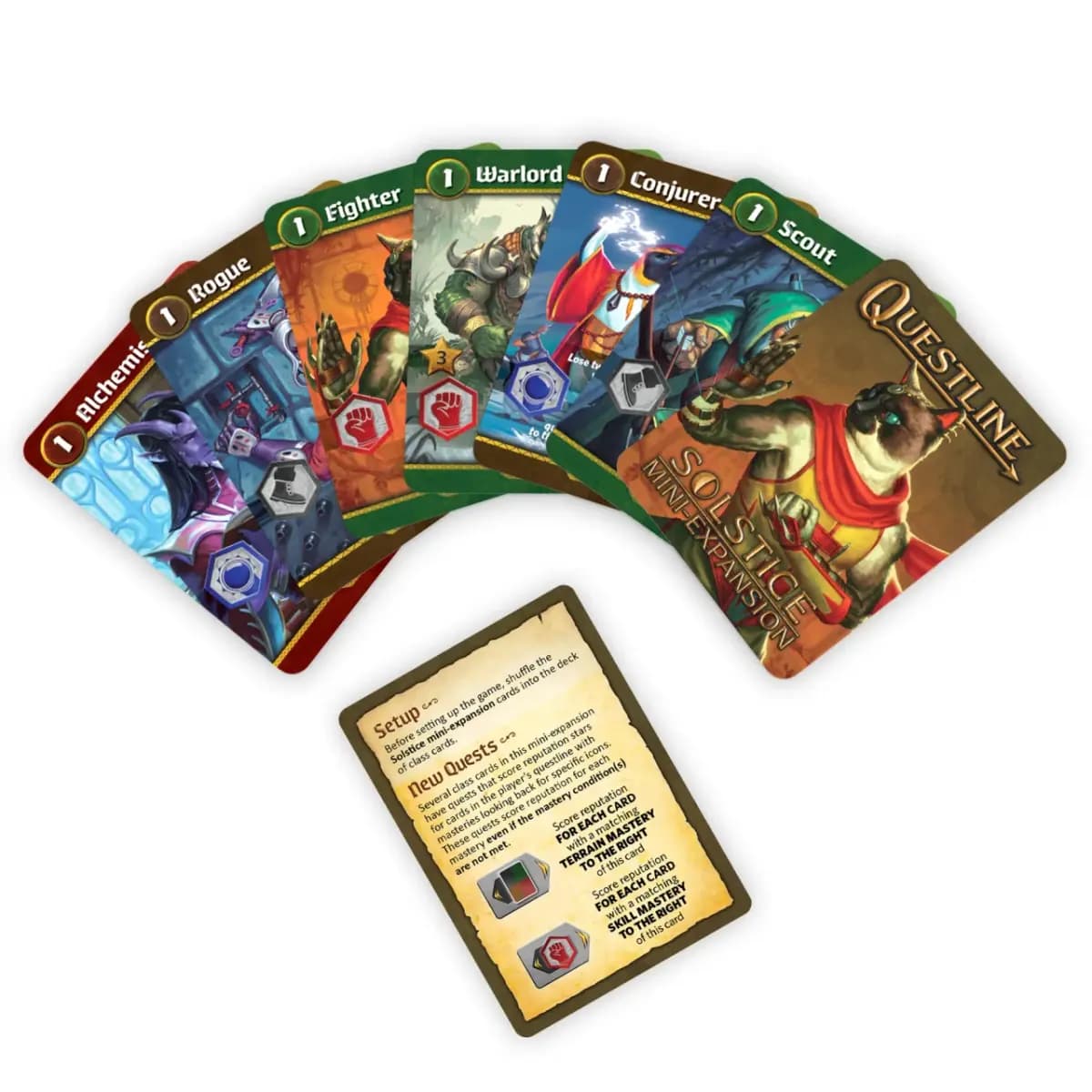 Thunderworks Games Questline: Solstice (Mini-Expansion) [UPC 688130561853, ages 14+, players 1 - 6]